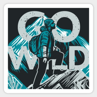 Go Wild | Great Outdoors Camping Hiking Sticker